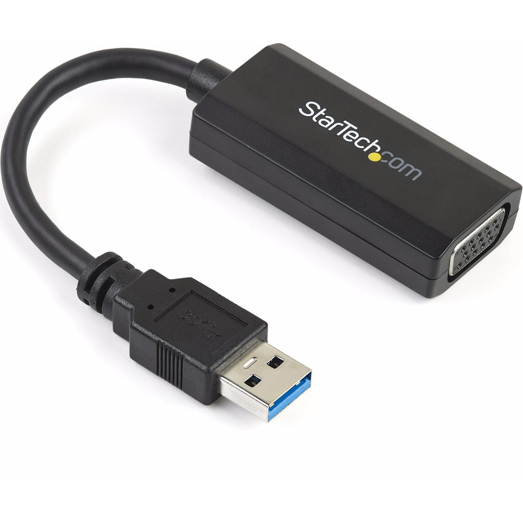 Thumbnail - StarTech USB2VGAE2 (USB, 7.50 cm), Data + Video Adapter, Grau