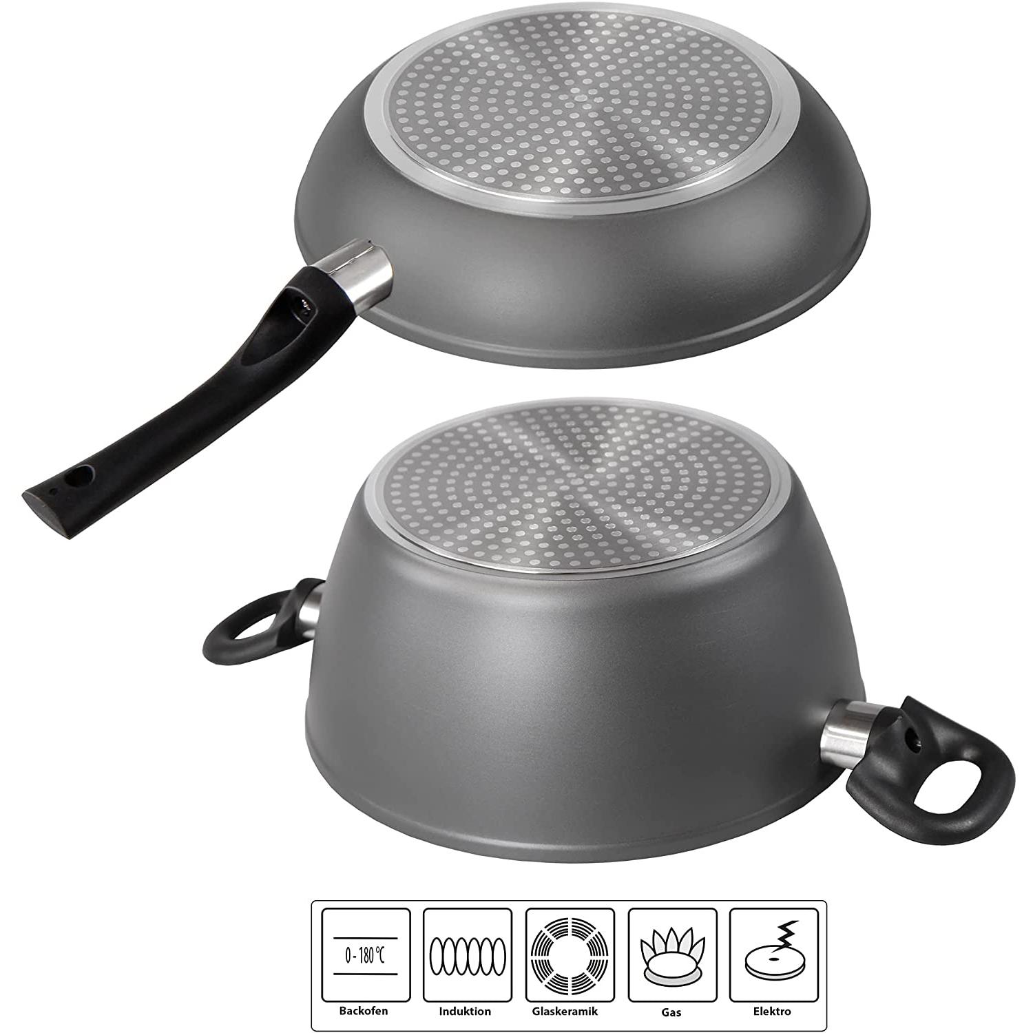 Thumbnail - Stoneline Topfset, Pfanne + Kochtopf, Schwarz