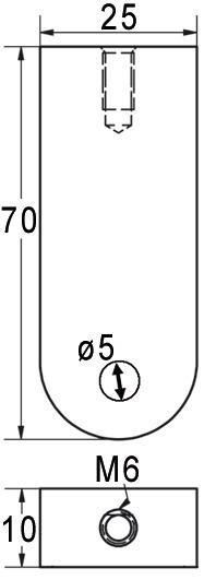 Actual product image Werkstarck Cabinet tube end bearing