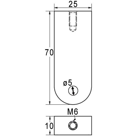 Thumbnail - Werkstarck, Möbelausstattung, Schrankrohr-Endlager (1 Stk.)