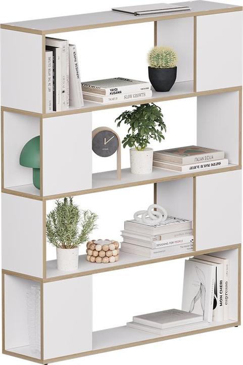 Actual product image Vicco Raumteiler Eneos, Weiss/Eiche, 100 x 124.5 cm