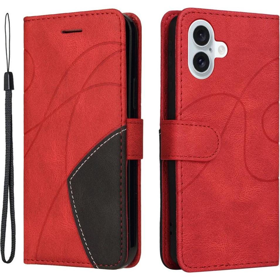 Cover-Discount iPhone 16 Plus - Zweifarbige Etui Hülle (Apple iPhone 16 Plus), Smartphone Hülle, Rot