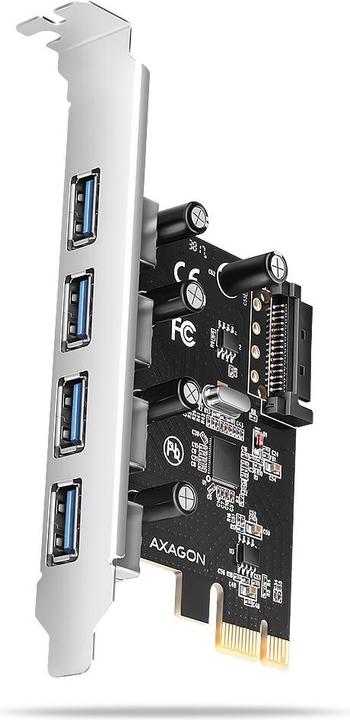 Produktbild Axagon PCEU-430RS PCIe controller 4x ext. USB-A 5Gbps port
