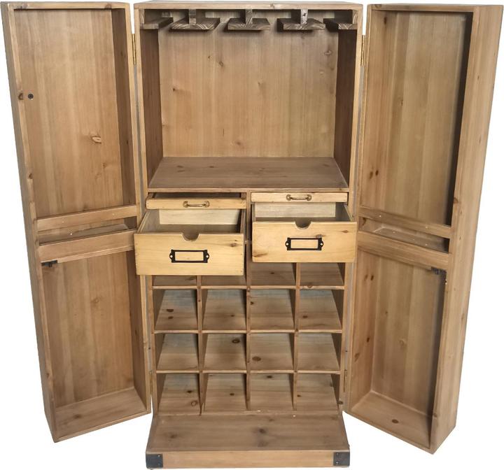 Produktbild HTI-Living Weinregal Imelda für 16 Flaschen (16 Flaschen, 49 x 45 x 107 cm)