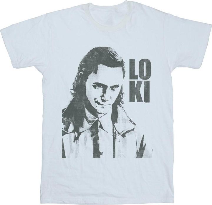 Actual product image Mens Loki Head Poster T-Shirt (L)