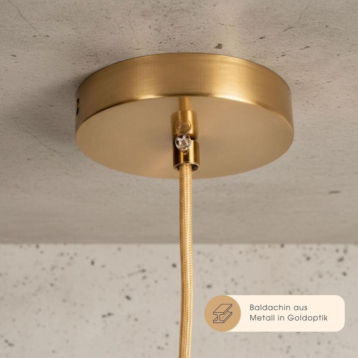 Produktbild Hermex Glas-Deckenleuchte Pendelleuchte Hängelampe Deckenlampe Hängeleuchte (E27)