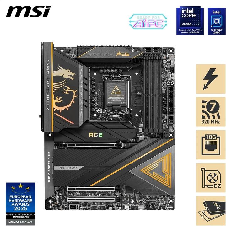 Produktbild MSI MEG Z890 ACE (LGA 1851, Intel Z890, ATX)
