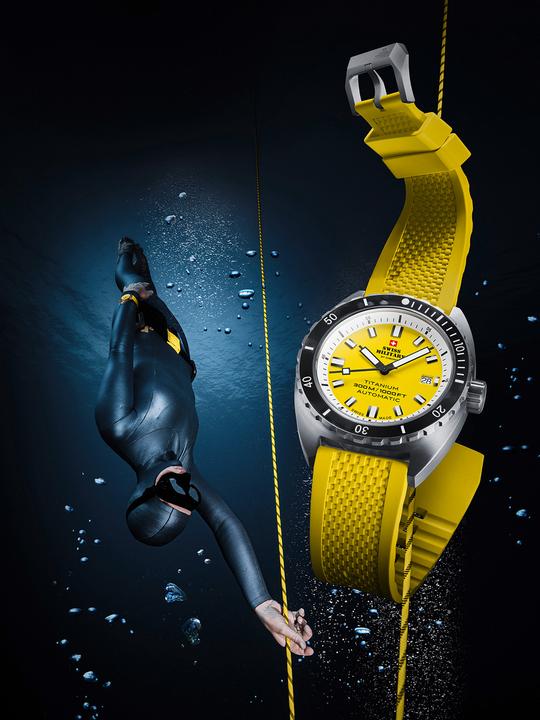 Produktbild Swiss Military SMA34100.11 Diver Titanium Automatik 42mm 30ATM (Taucheruhr, 42 mm)