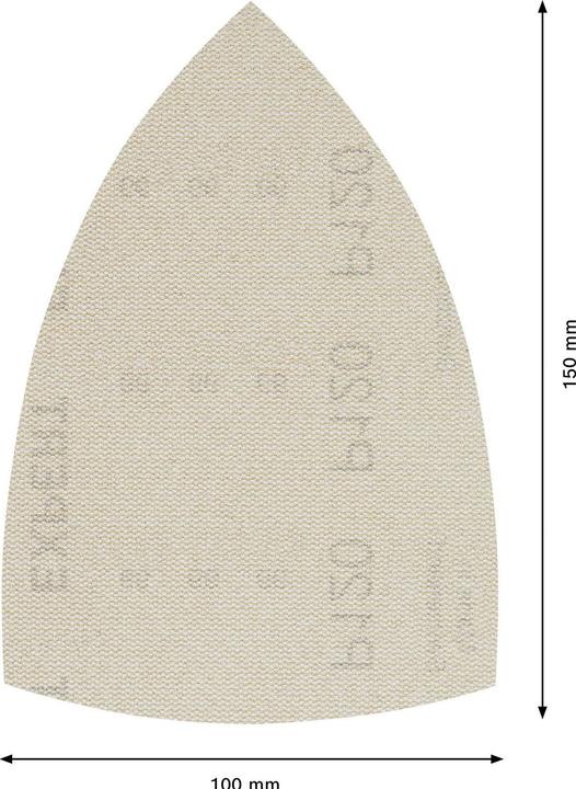 Image du produit Bosch Professional Zubehör Filet abrasif pour ponceuse Multi EXPERT M480 non perforé Grain num 120 (L x l) 150 mm 100 10 pcs. (120)