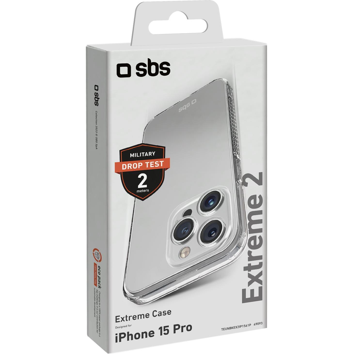 Thumbnail - SBS Extreme X2 (Apple iPhone 15 Pro), Smartphone Hülle, Transparent