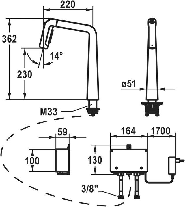 Image du produit KWC Batteries d'évier Kio