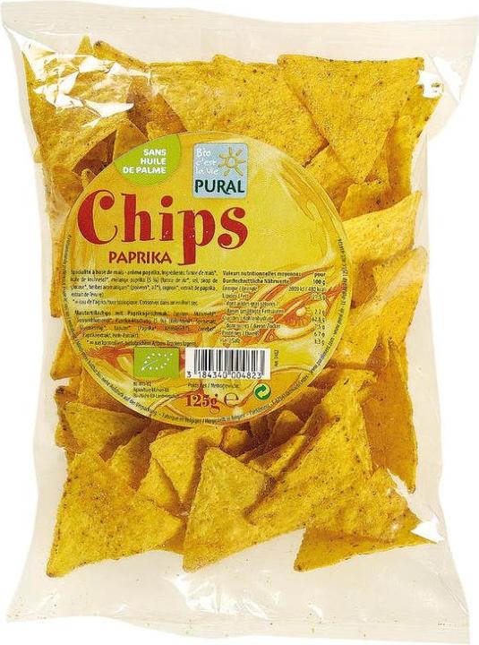 Actual product image Pural Corn Chips Paprika Organic (125 g)