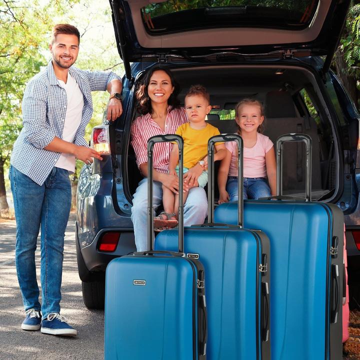 Immagine prodotto Itaca Set valigie rigide con rotelle e blocco combinato per viaggi