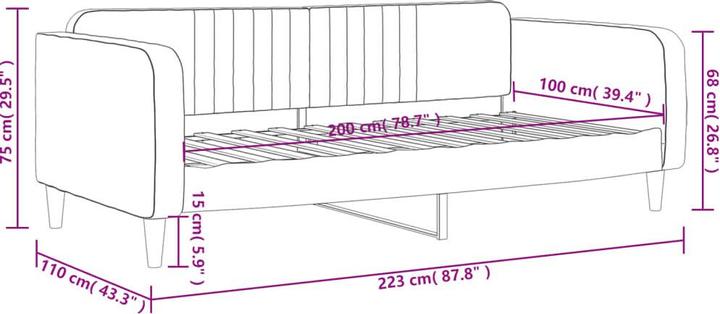 Actual product image vidaXL Tagesbett