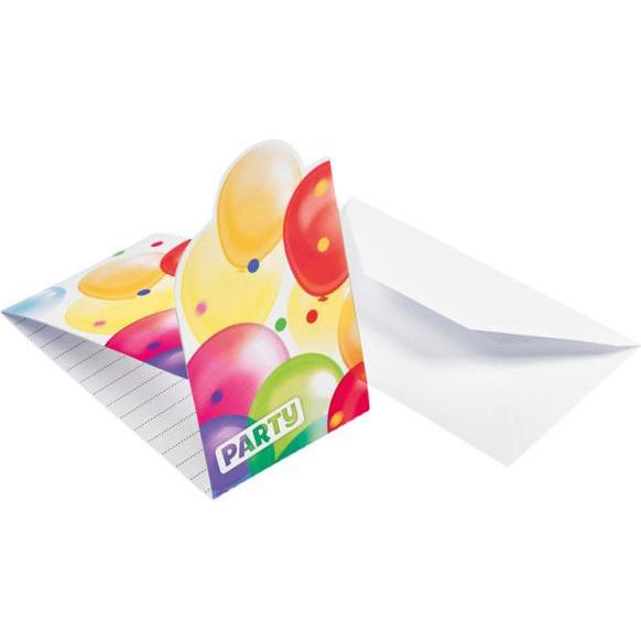 Magni Einladungskarten Balloons 8er