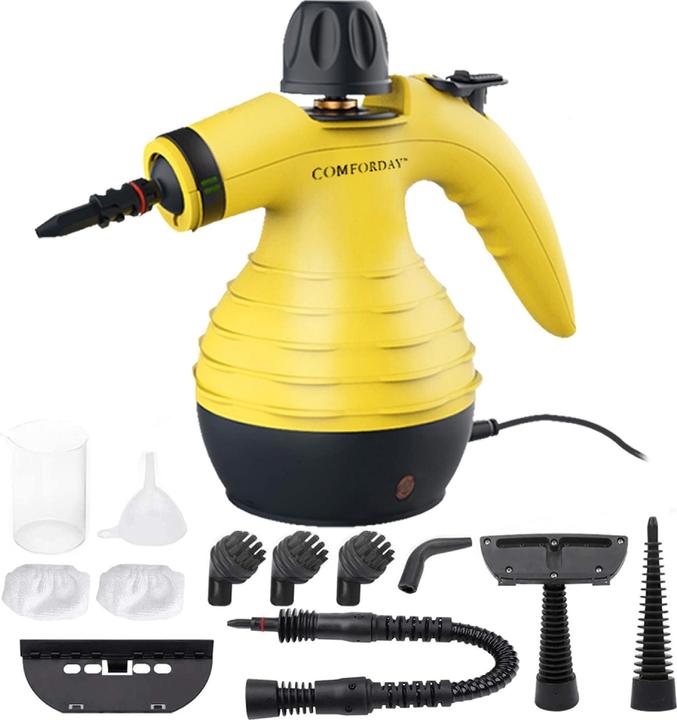 Image du produit Comforday Nettoyeur à vapeur manuel avec 12 accessoires