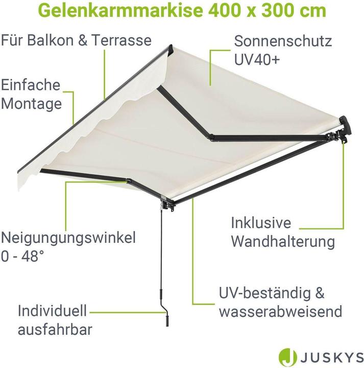 Produktbild Juskys Gelenkarmmarkise (4 m)