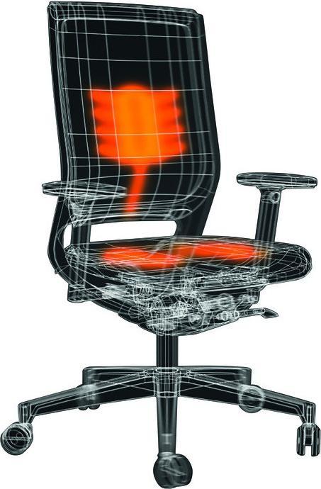 Image du produit Klöber Chaise De Bureau Mera Klima Noir