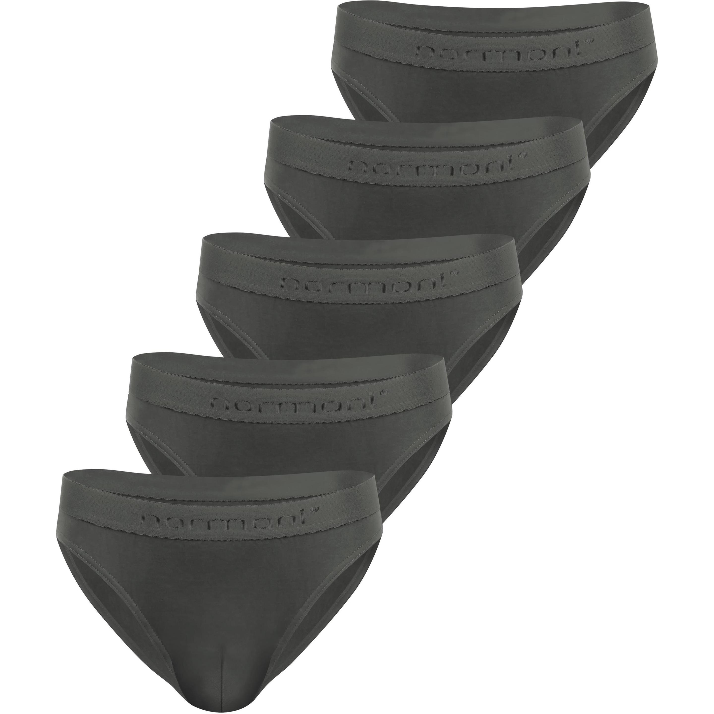 Normani, Herren, Unterhosen, 5 Slips aus Bio-Baumwolle Sliwen - 9283, Grau, (3XL)