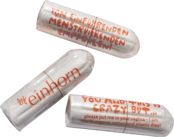Actual product image Einhorn Condoms Bio-TamTampon Super 2022 (16 x)