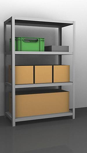 Actual product image eurokraft pro Storage screw rack, galvanized, medium weight
