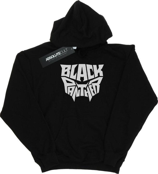 Actual product image Mens Black Panther Worded Emblem Hoodie (XL)