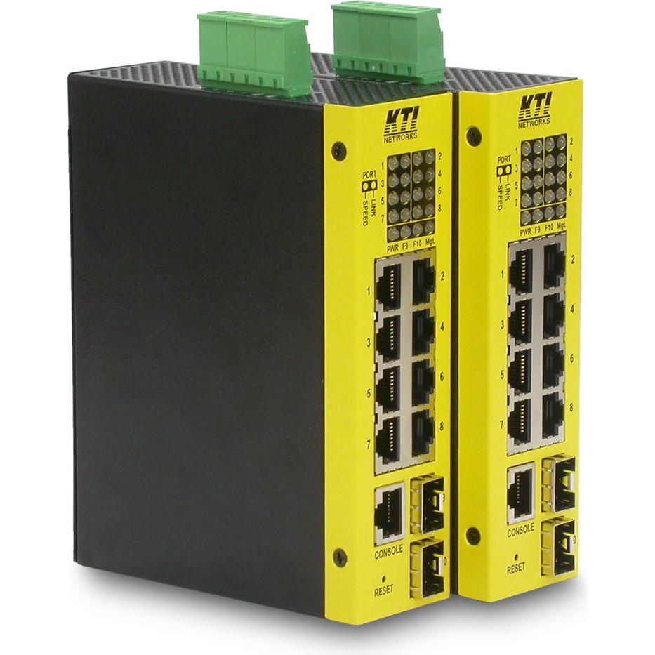 KTI Networks Industrie Switch (10 Ports), Netzwerk Switch