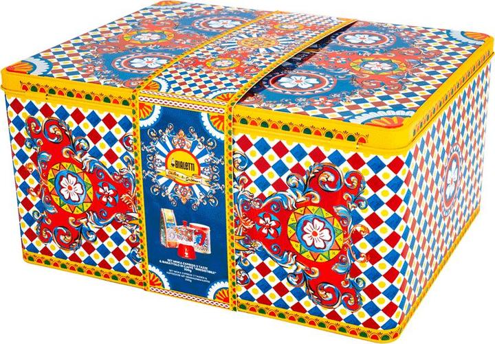 Produktbild Bialetti Espressokocher Dolce & Gabbana rot/klein gemustert (3 Tassen)