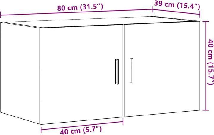 Immagine prodotto vidaXL Hängeschrank (80 x 39 x 40 cm)