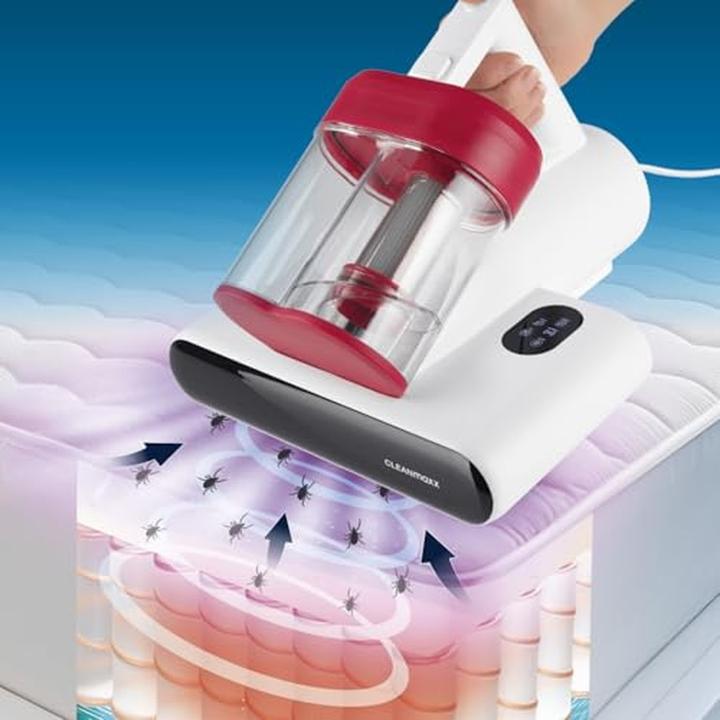 Actual product image CleanMaxx Rotating Mite Vacuum with UV-C Light and HEPA Filter