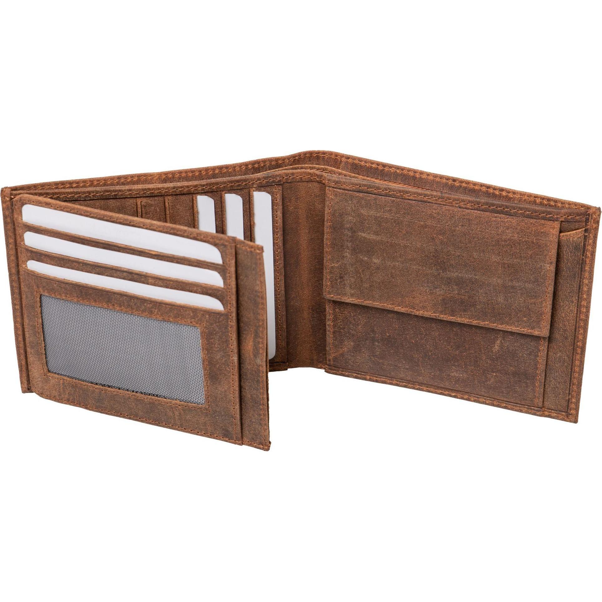 Thumbnail - Alassio, Herren, Portemonnaie, Geldbörse Leder 12 cm, Braun