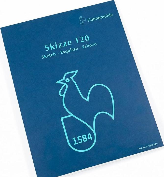 Hahnemühle Drawing pad dark blue envelope (A4, Plain)