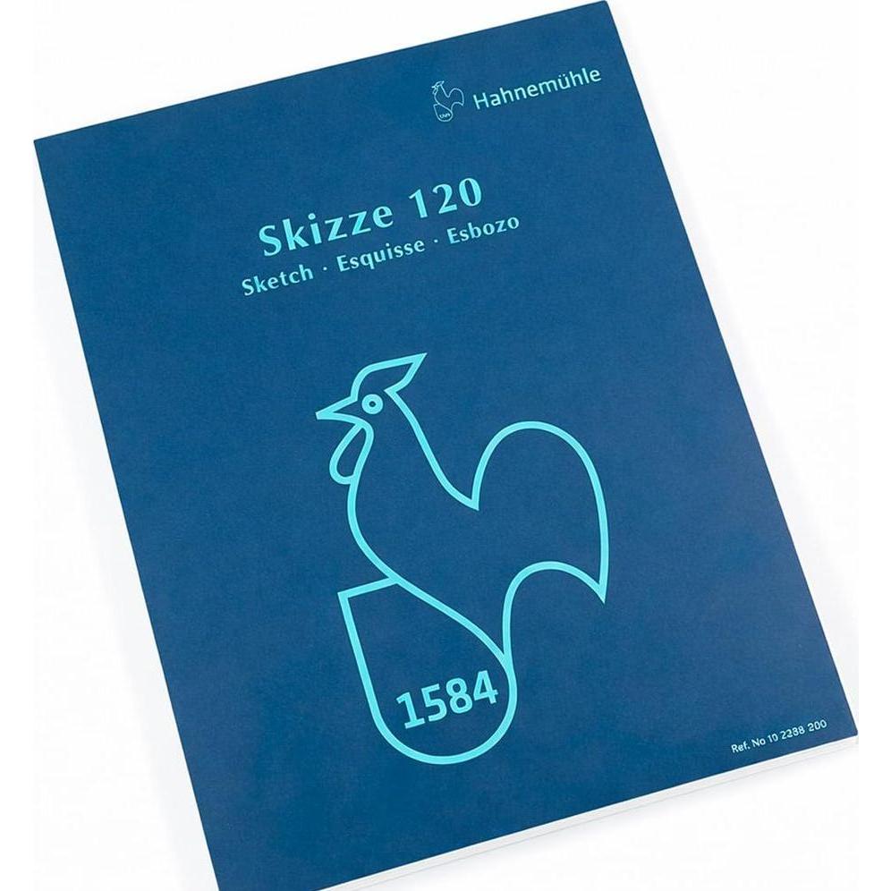 HahnemüHle, Quaderni + Bloc Notes, Blocco Da Disegno Con Copertina Blu Scuro (A4, Nessuna)