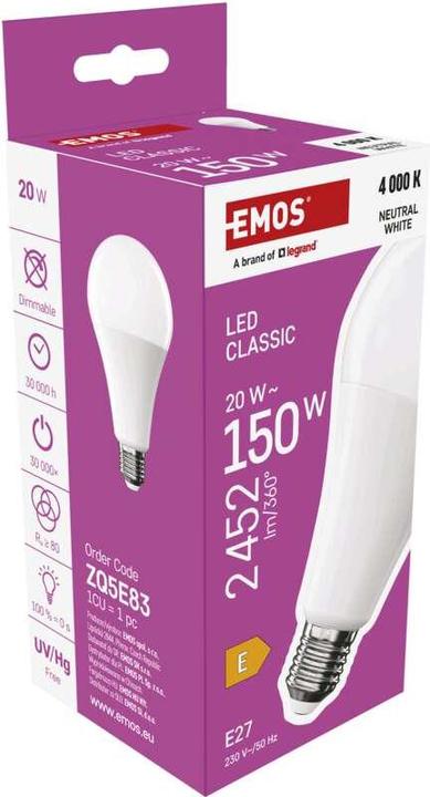 Produktbild Emos Classic (E27, 20 W, 2452 lm, 1 x, E)