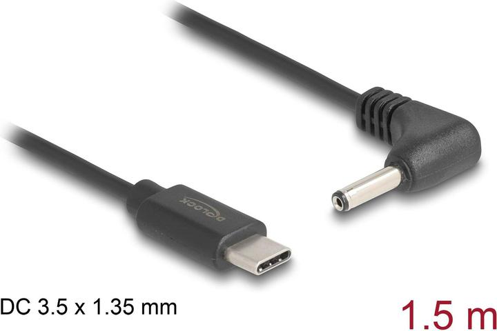 Immagine prodotto Delock Cavo di alimentazione da USB Tipo-C a spina DC 3,5 x 1,35 mm. (1.50 m)