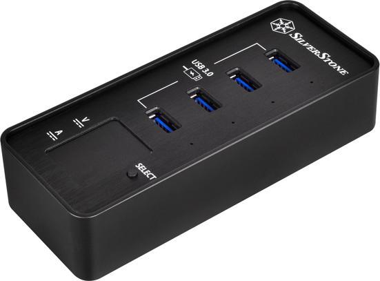 Actual product image Silverstone EP03 - Hub - 4 x SuperSpeed USB 3.0 (USB-C, 4 ports)