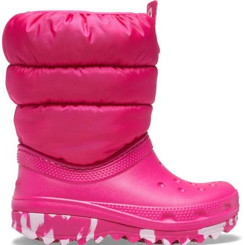 Crocs, Unisex, Boots + Stiefel, Classic Neo Puff Boot Kinder 207684-6X0 Pink 37, Pink, (37)