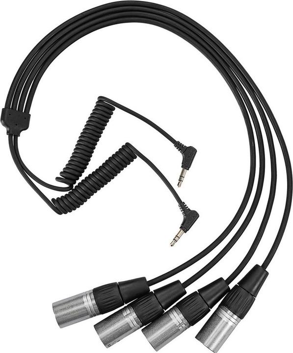 Actual product image Saramonic 2X 3.5mm TRS Male To 4X XLR Splitter For Dual Wireless (Splinters)