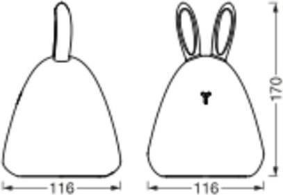 Actual product image Ledvance Nightlux Touch Rabbit