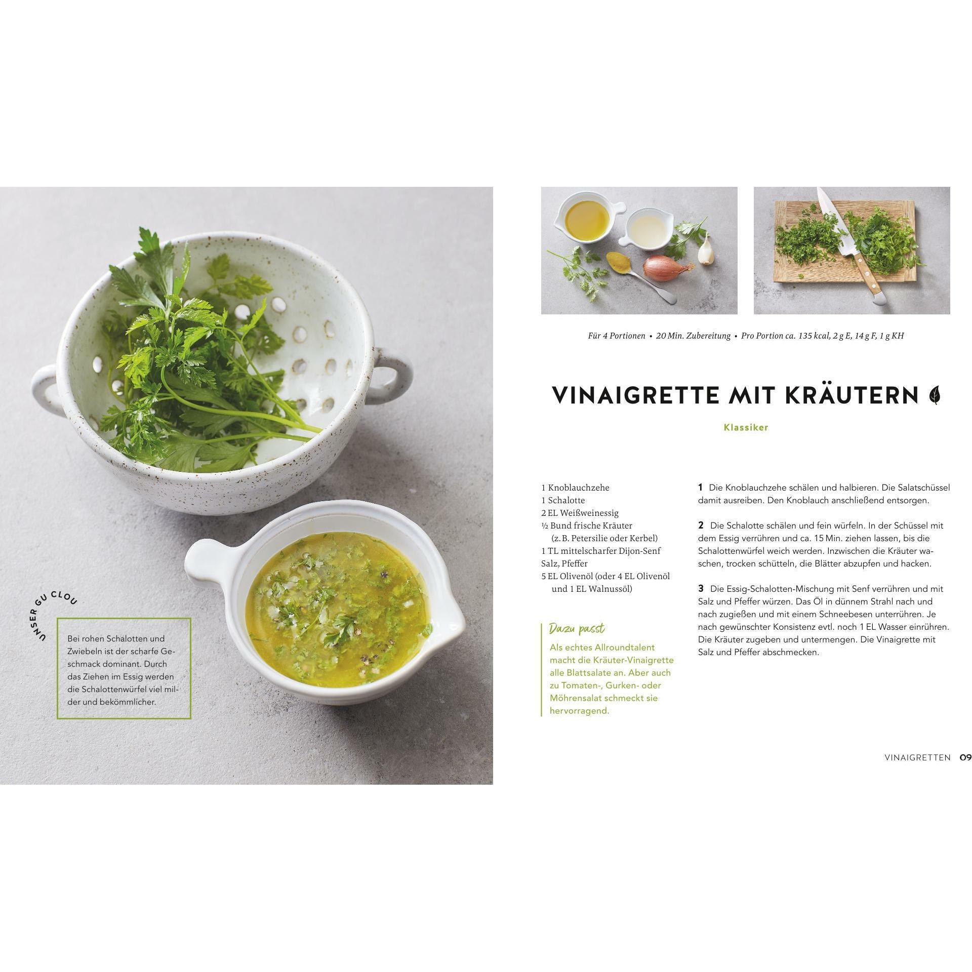 Thumbnail - 1 Salat - 50 Dressings, Ratgeber von Inga Pfannebecker