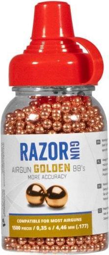 Actual product image Razorgun Śrut 4 46 mm BBs Golden kulka stalowa1500