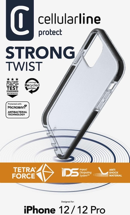 Produktbild Cellularline Tetra Force Shock-Twist (Apple iPhone 12 Pro, Apple iPhone 12)