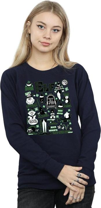 Immagine prodotto Elf Infographic Poster Felpa Donna (S)