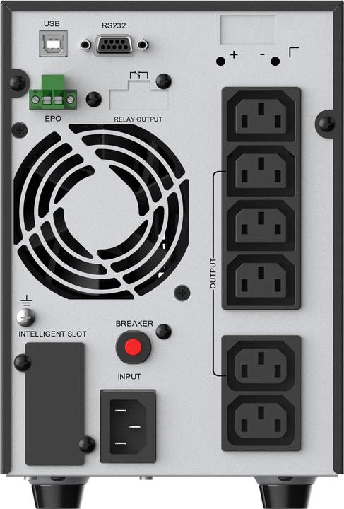Actual product image Conceptronic ZEUS UPS 2000VA 1800W Online UPS,IEC EPO Port (2000 VA, 1800 W, Online double converter UPS)