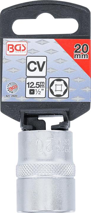 Actual product image BGS Socket, Hexagon 12.5 mm (1/2") Drive 20 mm (20 mm)