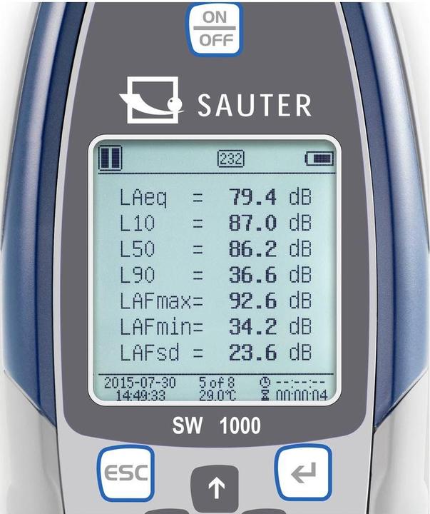 Actual product image Sauter Sound level meter