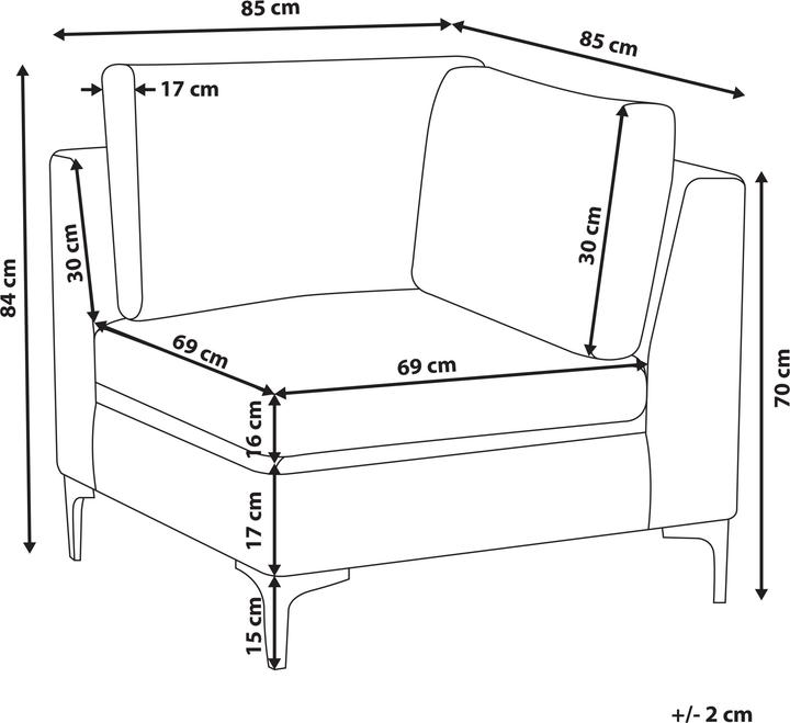 Produktbild Beliani Evja (Ecksofa)