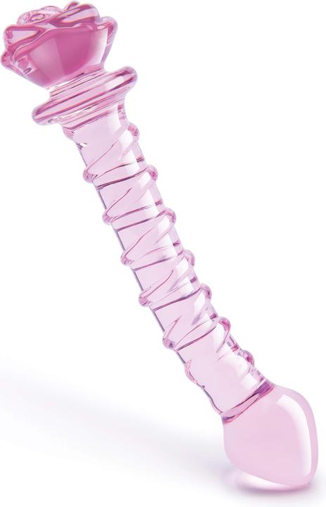Productafbeelding Dream Toys Glazuur Glas - Rozenknopje Spiraal G-Spot Dildo
