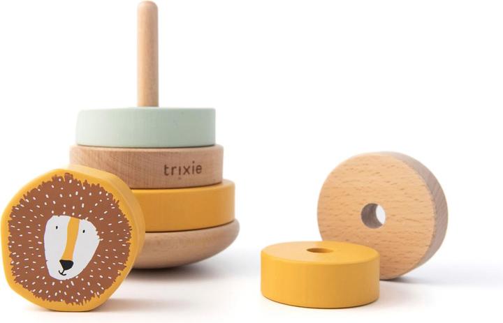 Actual product image Trixie Baby Wooden stacking toys