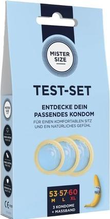 Produktbild Mister Size Pure Feel Test Set - Condoms 53, 57, 60 mm - 3 Pieces - DE (3 Stk.)